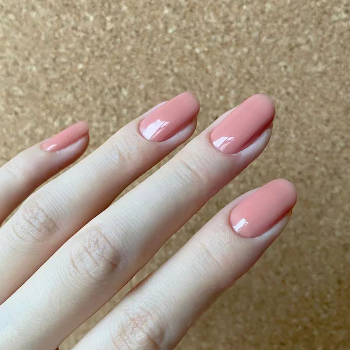 Elegant Glossy Nail Extensions