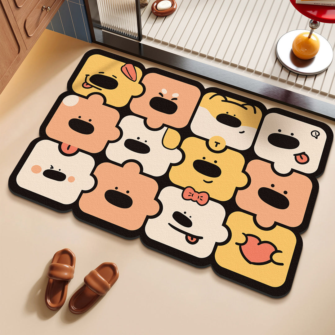 Decorative Floral Themed Area Rug for Interiors