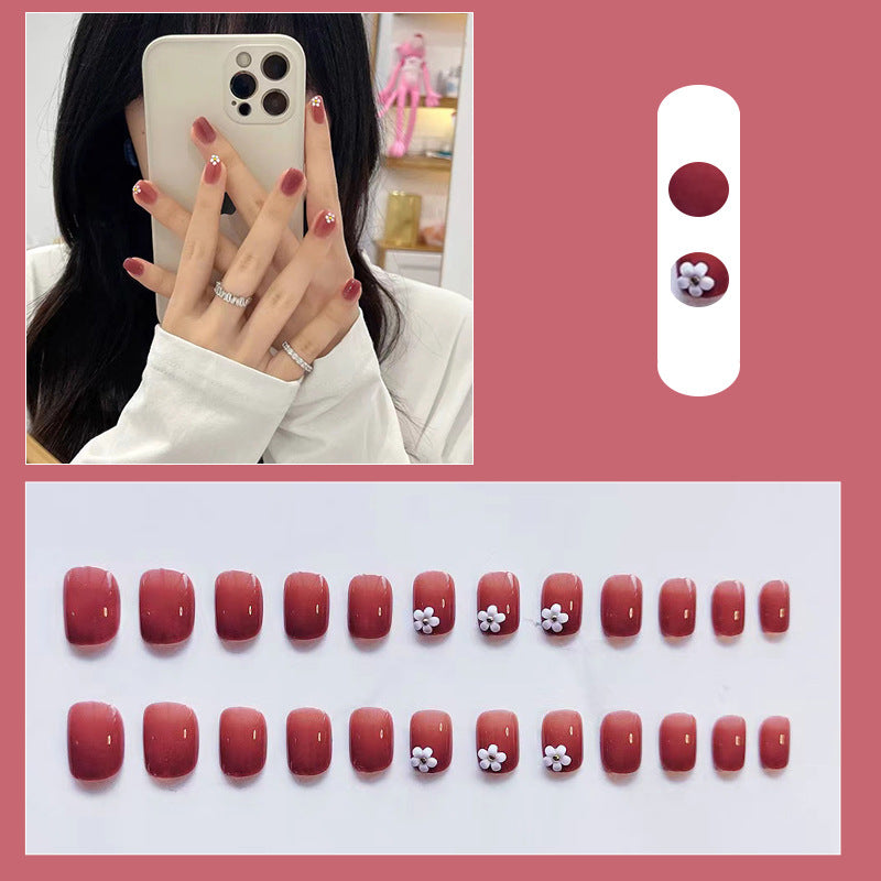 Elegant Floral Design Press-On Nail Kit