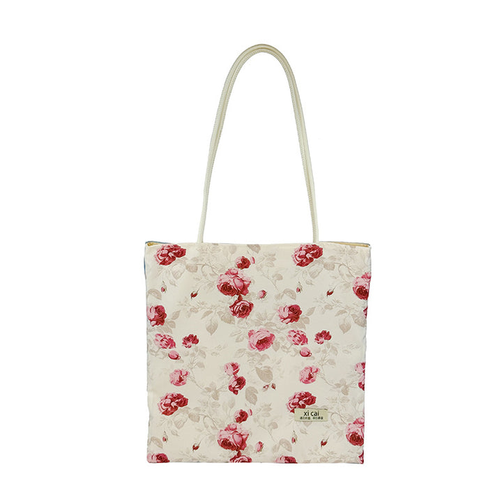 Floral Print Reusable Shopping Tote