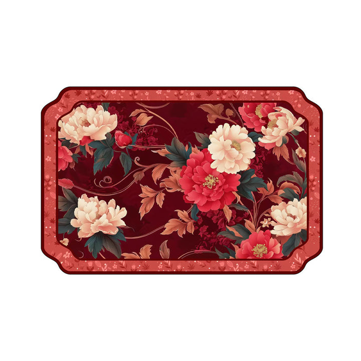 Artistic Floral Bathroom Mat