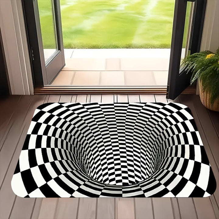 Gold Coin-Patterned Decorative Entrance Mat Kalsten