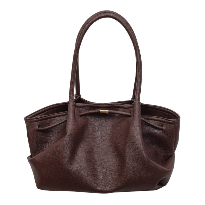 Classic Textured Handheld Tote Bag