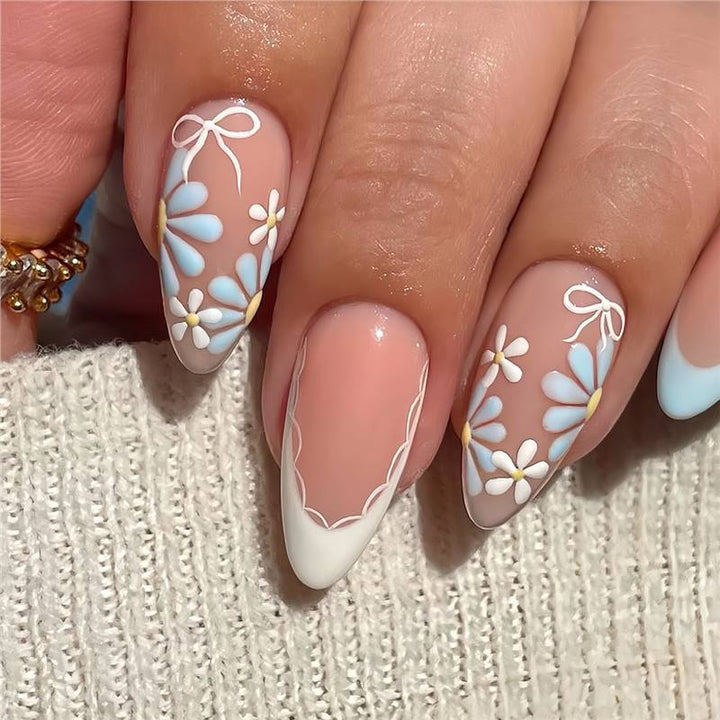 Artistic Floral Press-On Nail Design Kalsten 1788434567