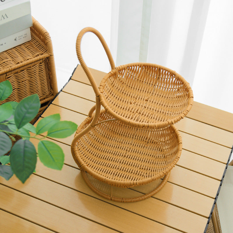 Decorative Tiered Wicker Fruit Kalsten