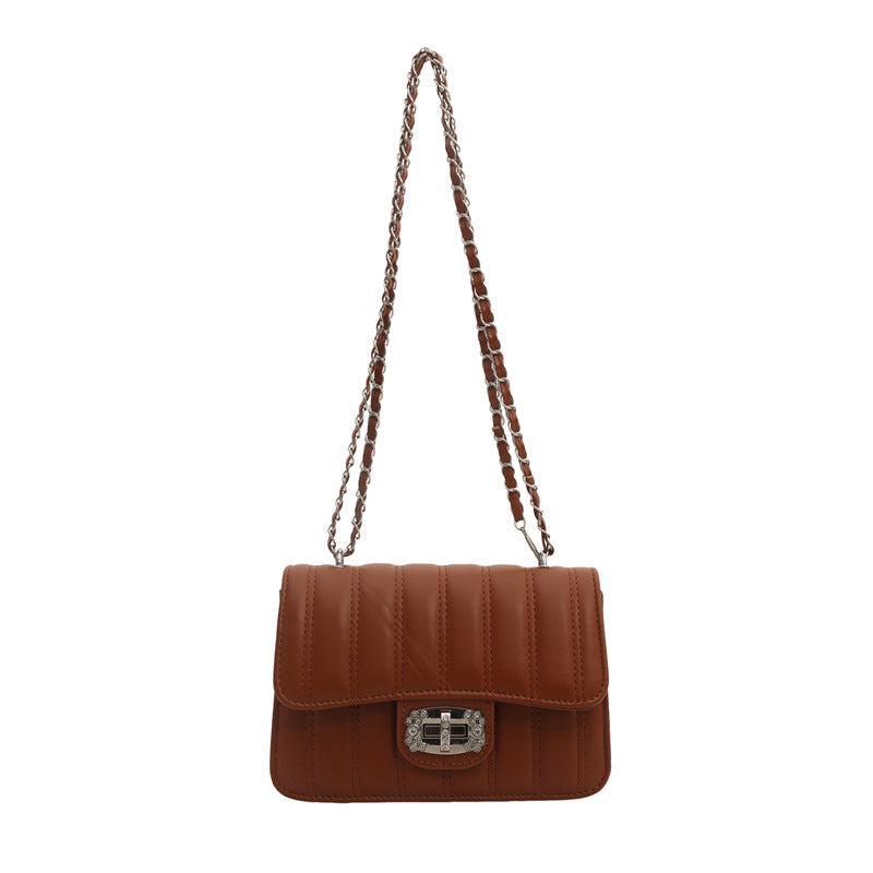 Elegant Quilted Chain Crossbody Bag