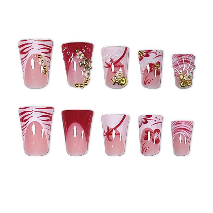 Floral Artistic Nail Enhancements Kalsten