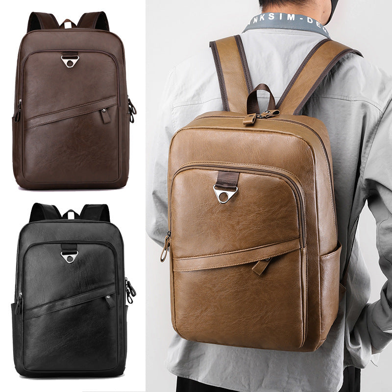 Professional Leather Laptop Backpack