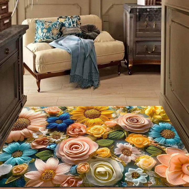 Floral Design Entrance Mat