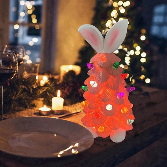 Whimsical Bunny Figurine Decor Kalsten