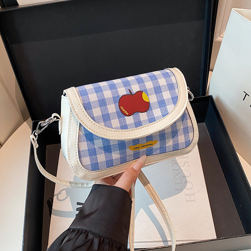 Playful Gingham Pattern Handbag Kalsten