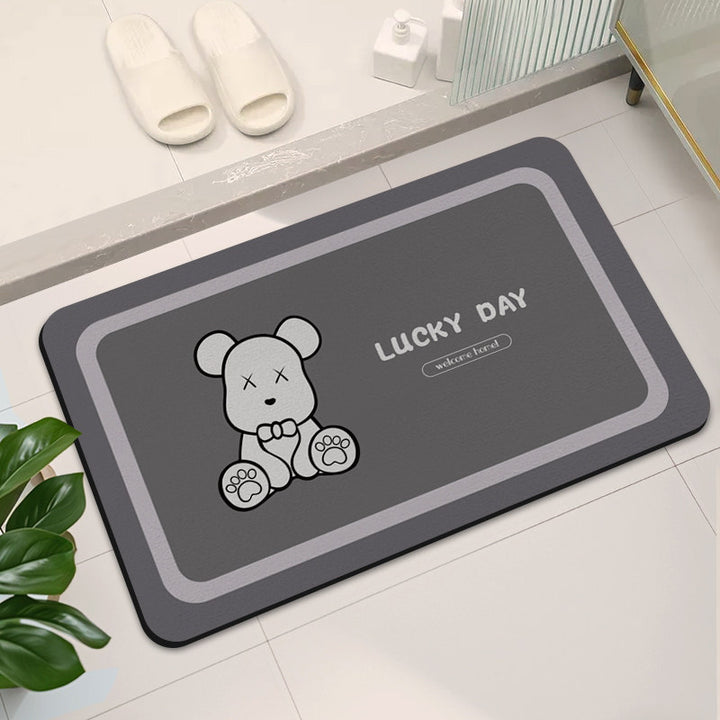 Stylish Abstract Design Bath Mat