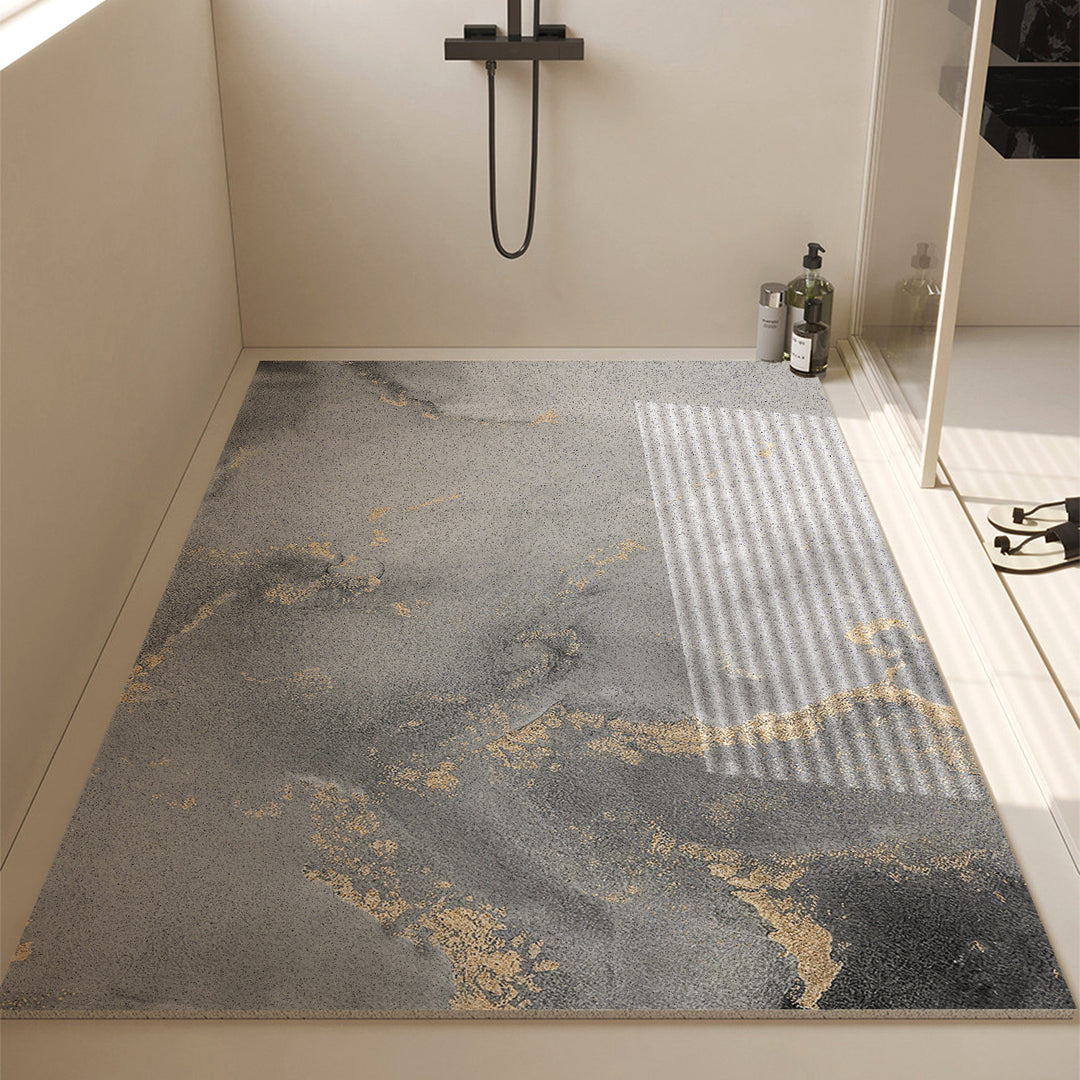 Luxurious Stone-Textured Bath Mat