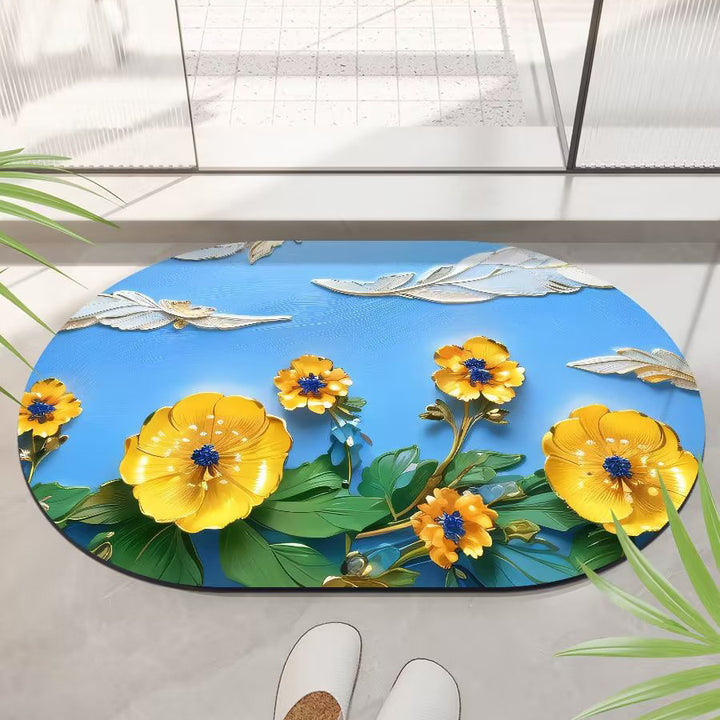 Floral Print Area Rug Kalsten