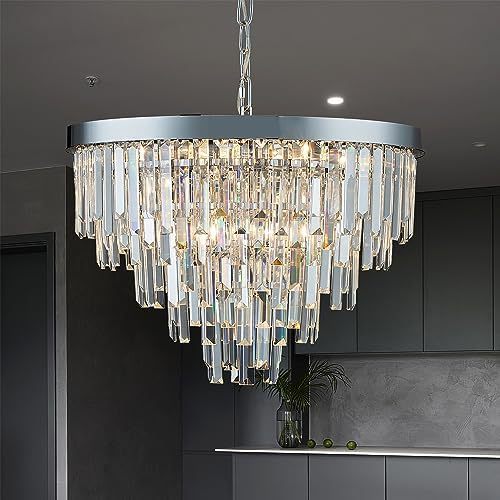 Contemporary Crystal Chandelier