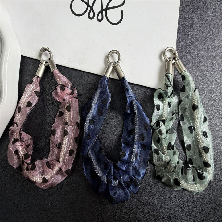 Heart-Patterned Hair Scrunchie Kalsten