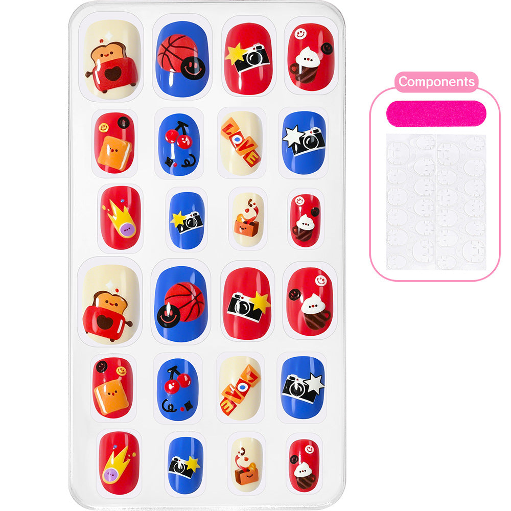 Themed Summer Beach Nail Art Press-On Nails Kalsten