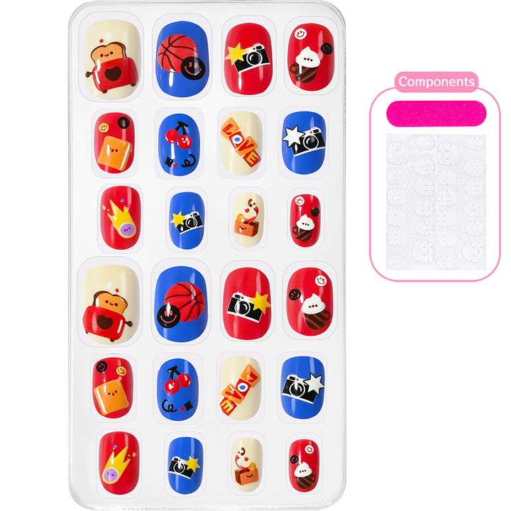 Themed Summer Beach Nail Art Press-On Nails Kalsten