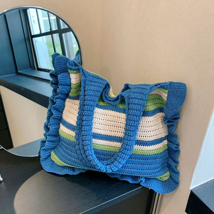 Ruffled Tote Bag