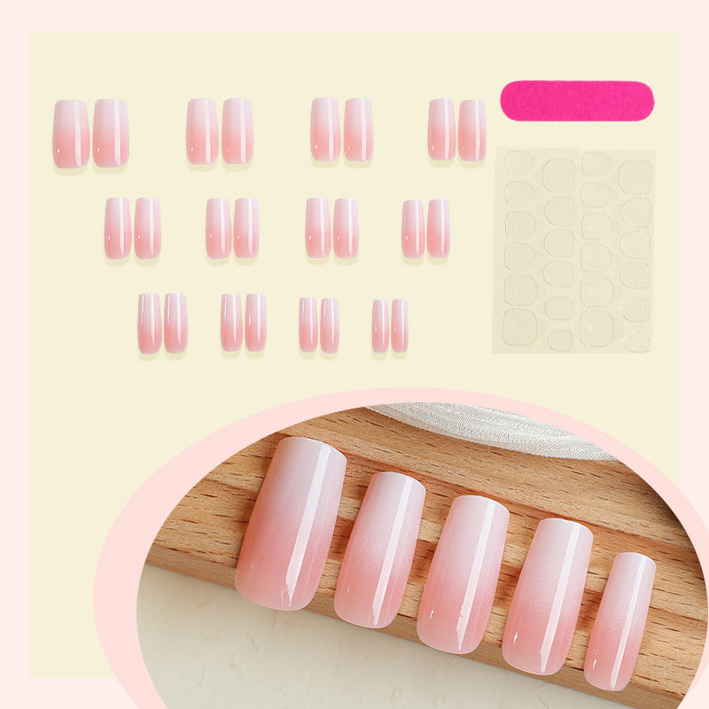 Nail set with elegant ombre design and high-quality adhesive foils Kalsten
