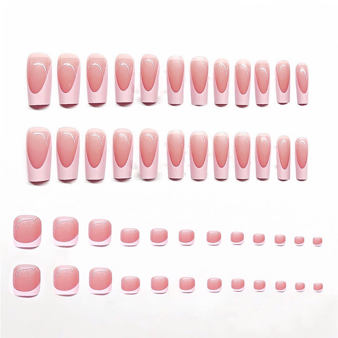 Stylish Frenched Nail and Toe Set Kalsten