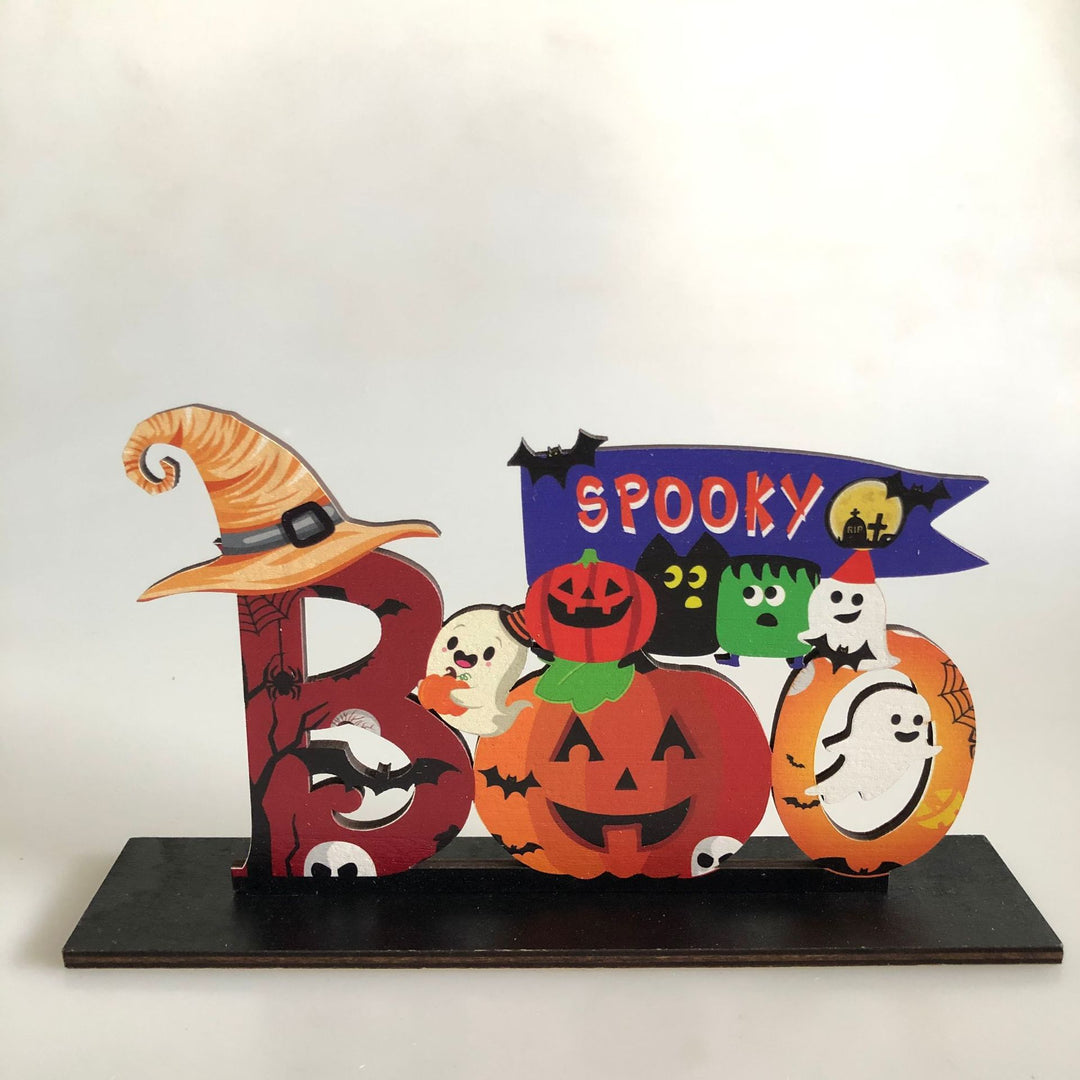 Halloween-Themed Decorative Table Centerpiece