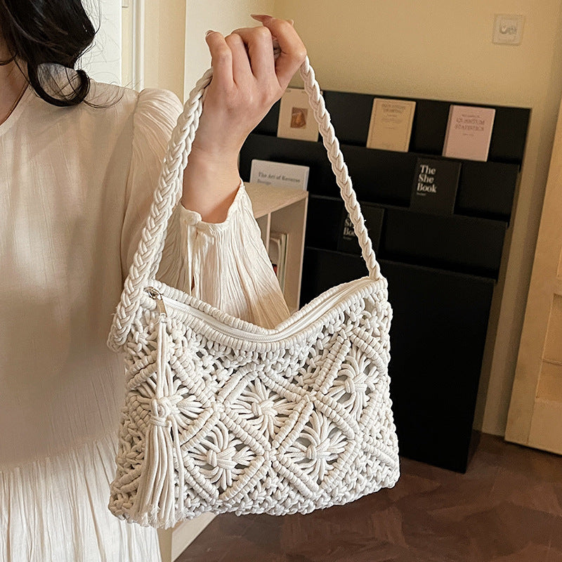 Bohemian Macrame Clutch Bag