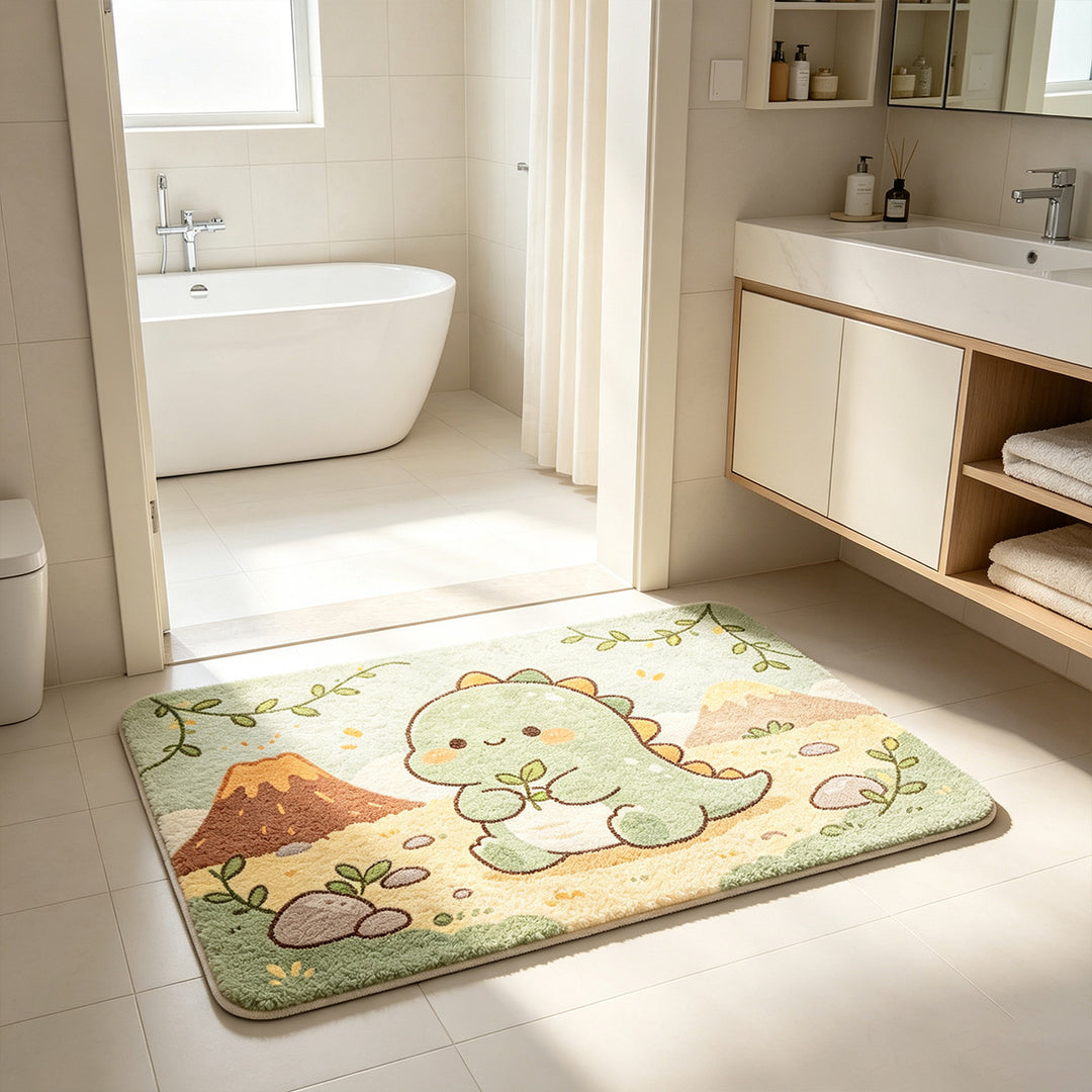 Playful Elephant Bath Mat