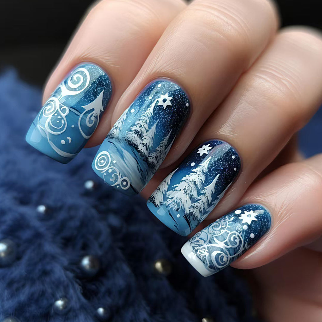 Winter Wonderland Nail Art Kalsten
