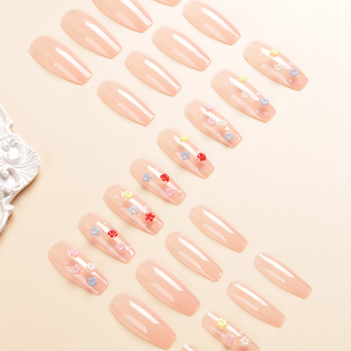 Floral Design Press-On Nail Set Kalsten