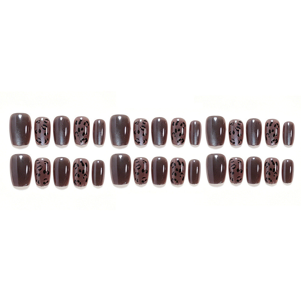 Artificial Nail Set with Leopard Design Kalsten