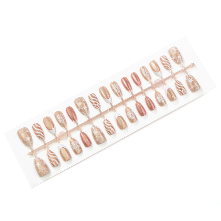 Holiday-Themed Glittery Press-On Nail Set Kalsten