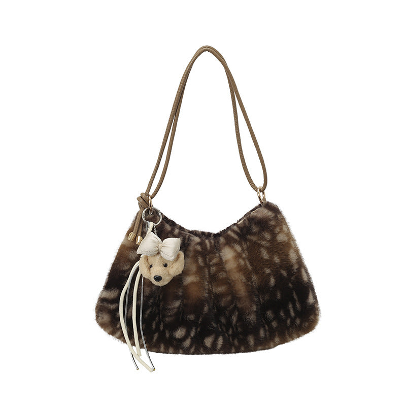 Luxurious Faux Fur Shoulder Bag