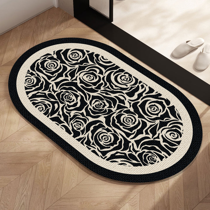 Floral Patterned Bath Mat