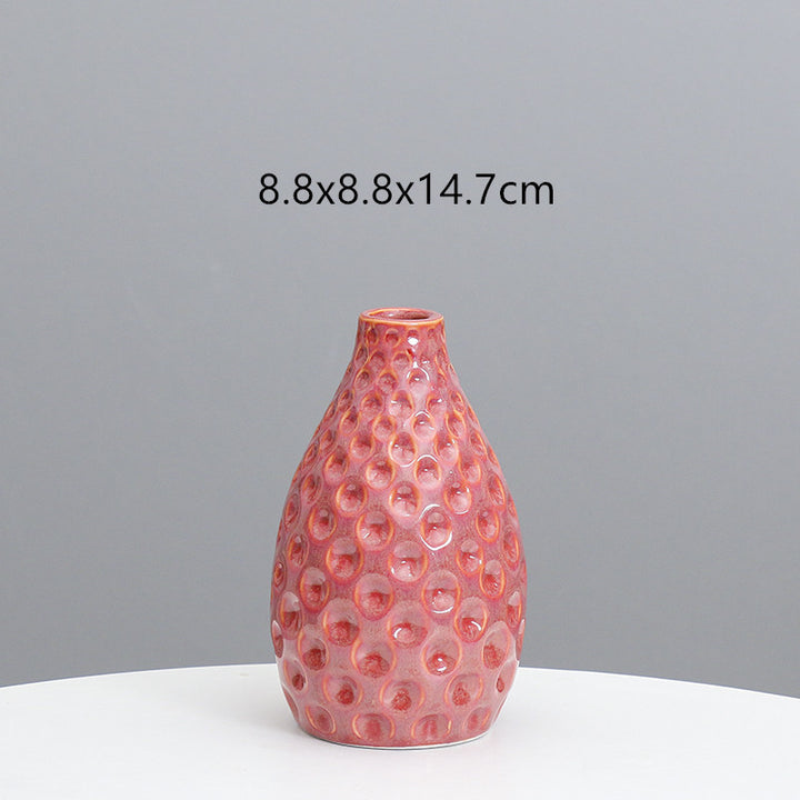 Textured Ceramic Decorative Vase Kalsten
