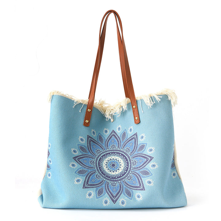 Beach bag with Unique Feather Design Kalsten
