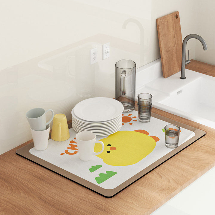 Fun-Themed Kitchen Drying Mat Kalsten