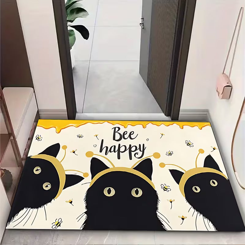 Cute Cat-Themed Doormat Kalsten