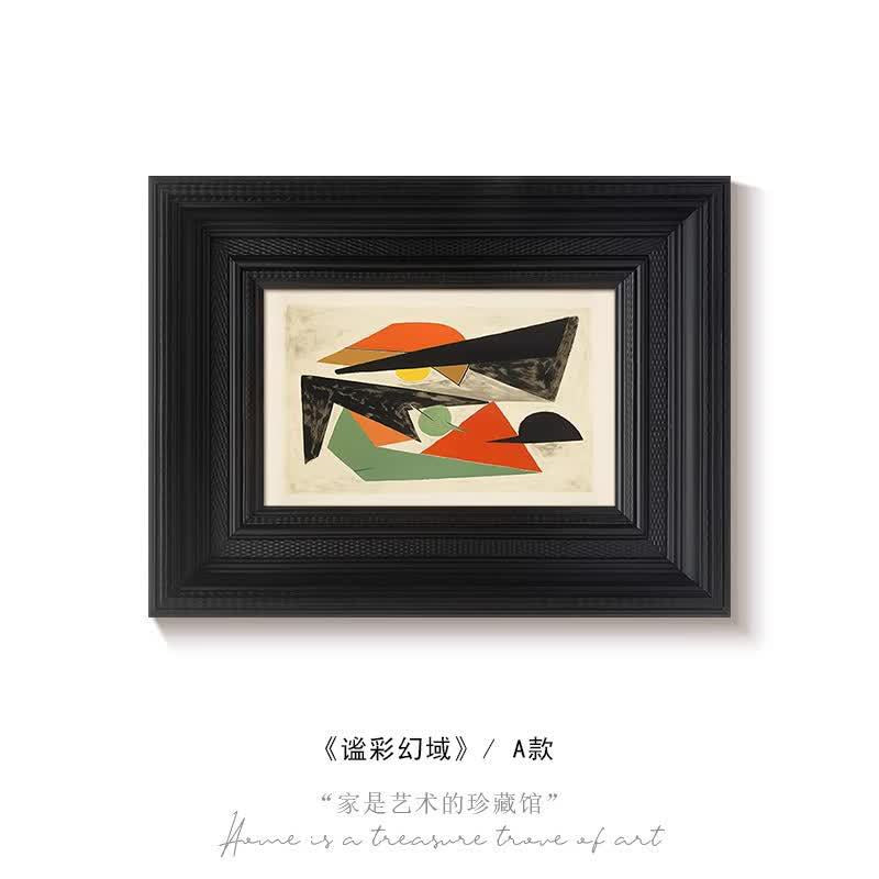 Abstract Geometric Framed Artwork