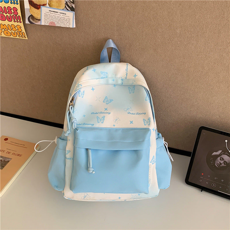 Butterfly Print Backpack Kalsten
