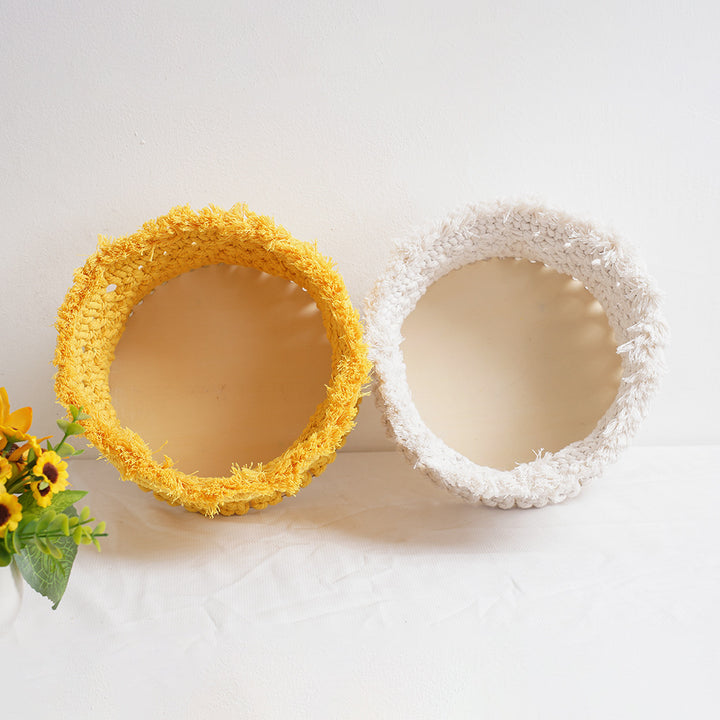 Decorative Macrame Storage Basket Kalsten