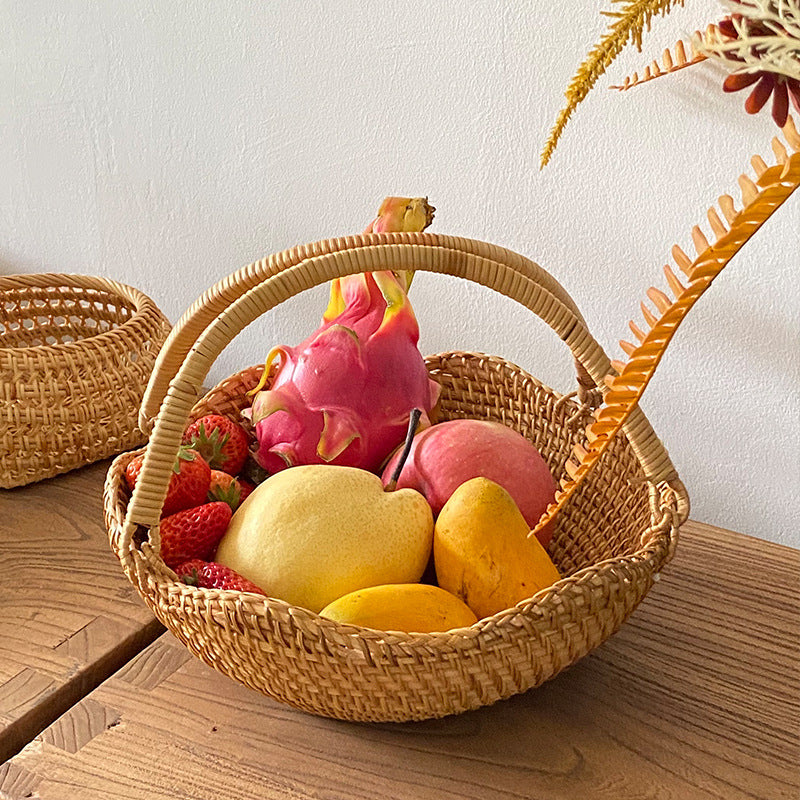 Women's Handwoven Shopping Basket Kalsten