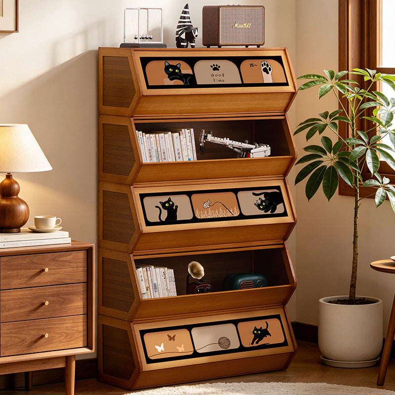 Storage unit with retractable front and friendly design Kalsten