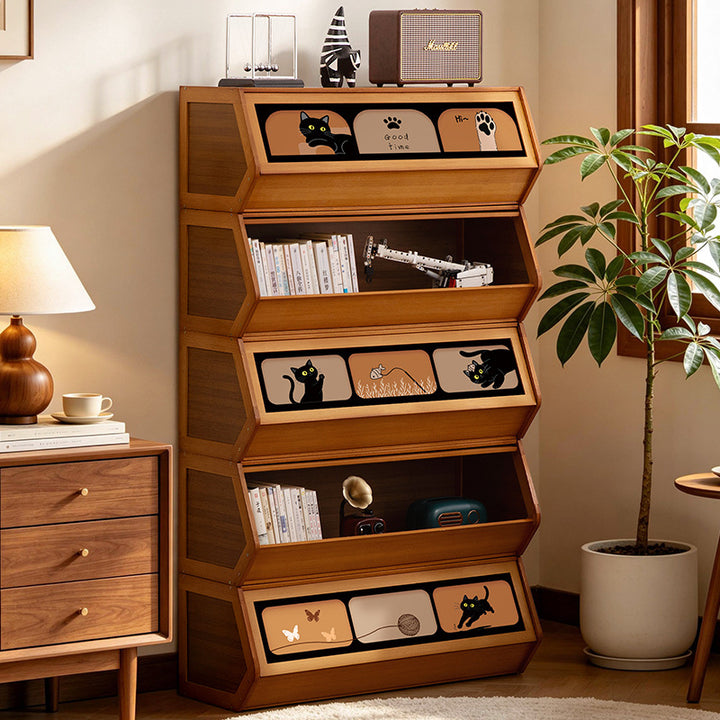 Storage unit with retractable front and friendly design Kalsten