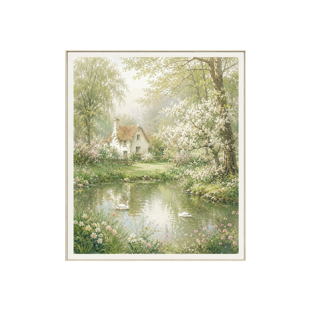 Floral Landscape Canvas Artwork