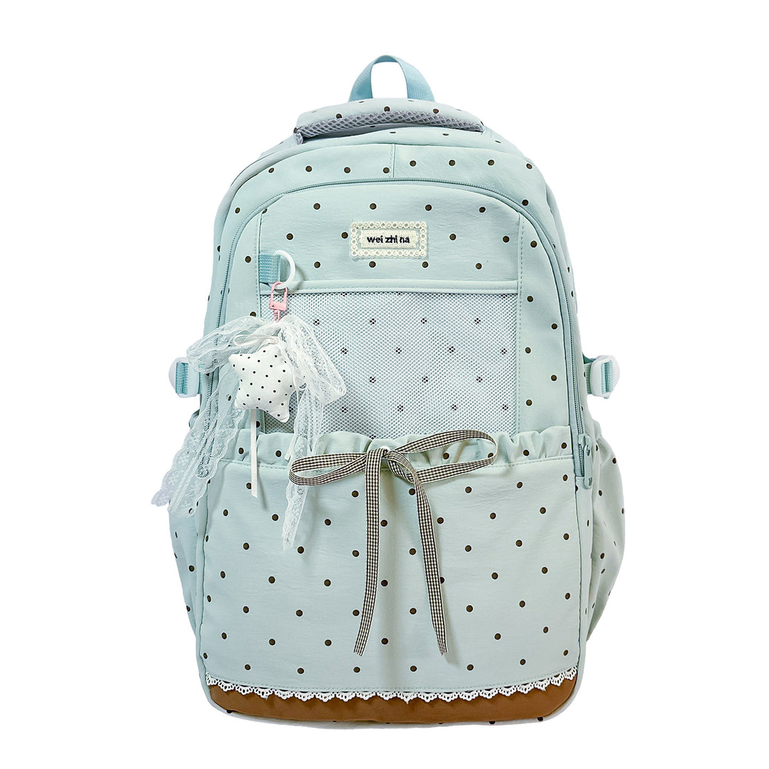 Stylish Polka Dot Patterned Backpack Kalsten