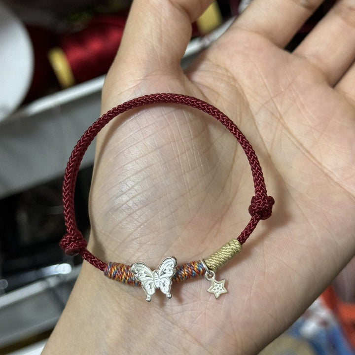 Butterfly Charm Macrame Bracelet Kalsten