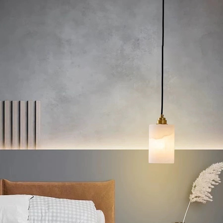 Modern Alabaster Pendant Light