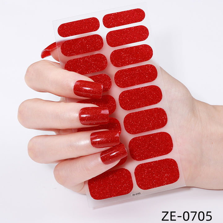 Glitter Finish Nail Wraps