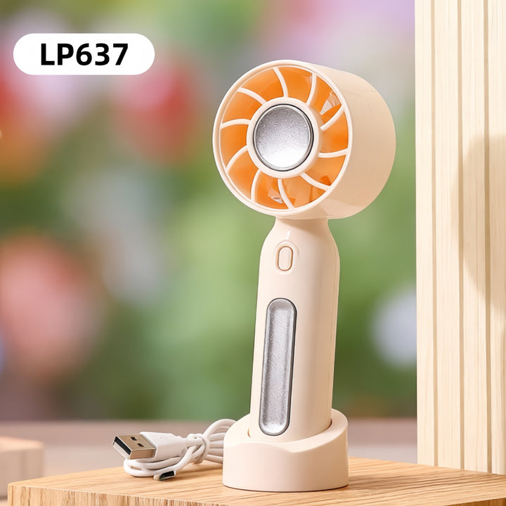 Women portable mini fan with USB connection and rotatable head Kalsten